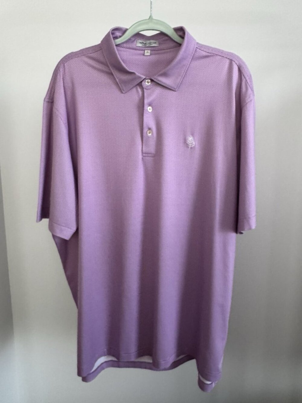 Peter Millar Torrey Pines Golf Polo Men's XL Purple Summer Comfort